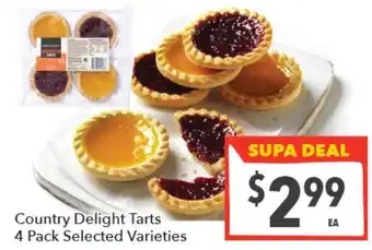 Supa Valu Country Delight Tarts offer