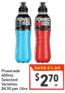 Supa Valu Powerade offer