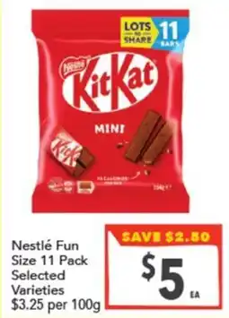 Supa Valu Nestlé Fun Size offer