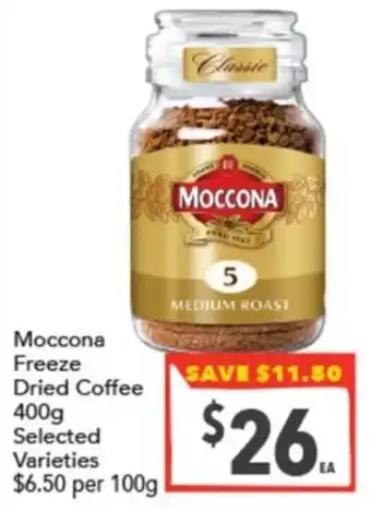 Supa Valu Moccona Freeze Dried Coffee offer