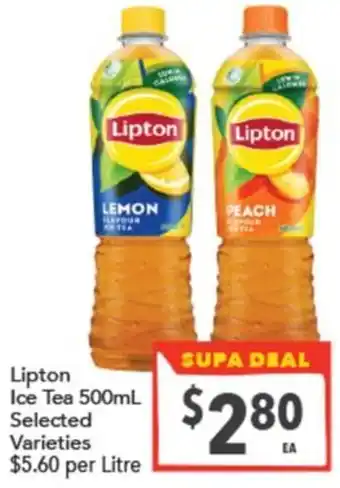 Supa Valu Lipton ice tea offer