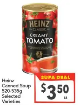 Supa Valu Heinz Canned Soup offer