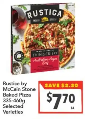Supa Valu Rustica by McCain Stone Baked Pizza offer