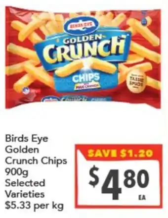 Supa Valu Birds Eye Golden Crunch Chips offer
