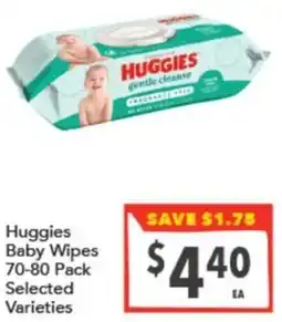Supa Valu Huggies Baby Wipes offer