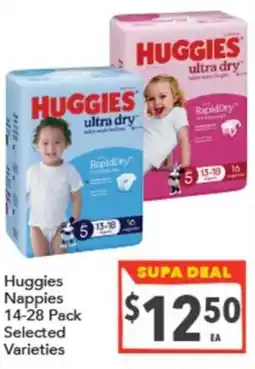 Supa Valu Huggies Nappies offer