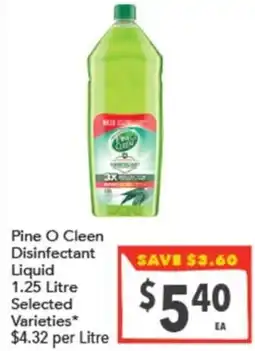 Supa Valu Pine O Cleen Disinfectant Liquid offer