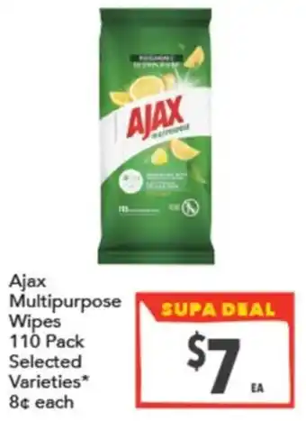 Supa Valu Ajax Multipurpose Wipes offer