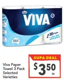 Supa Valu Viva Paper Towel offer