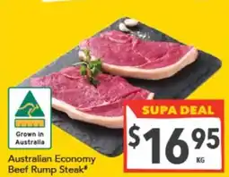 Supa Valu Australian Economy Beef Rump Steak offer