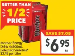 Supa Valu Mother Energy Drink offer