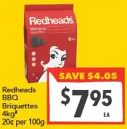 Supa Valu Redheads bbq briquettes offer