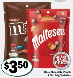Friendly Grocer Mars Chocolate Pouch offer