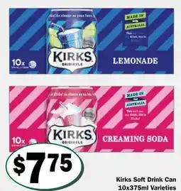 Friendly Grocer Kirks Soft Drink Can offer