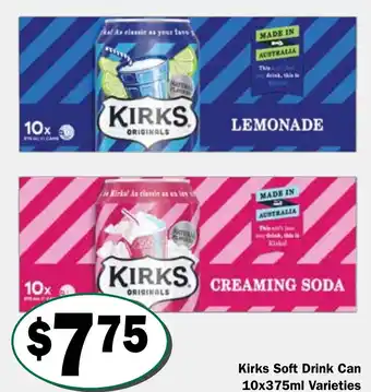 Kirks Soft Drink Can