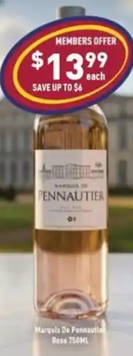 Liquor Legends Marquis de pennautinn rose offer