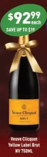 Liquor Legends Veuve clicquot yellow label brut nv offer