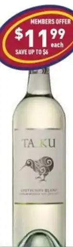 Liquor Legends Ta ku sauvignon blanc ta ku pinot gris offer