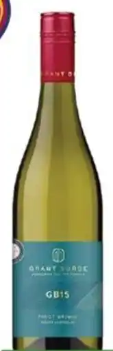 Liquor Legends Grant burge gb15 pinot grigio & range offer