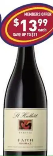 Liquor Legends St hallett faith shiraz st hallett faith cabernet sauvignon offer