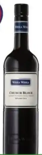 Liquor Legends Wirra wirra church block & range offer
