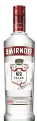 Liquor Legends Smirnoff red vodka offer