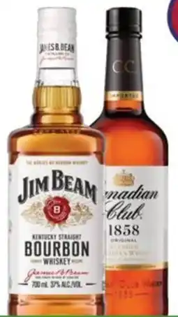 Liquor Legends Jim beam white Canadian Club Whisky offer