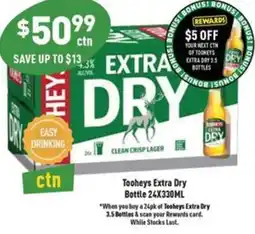 Liquor Legends Tooheys Extra Dry Bottle offer