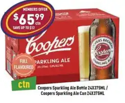 Liquor Legends Coopers sparkling ale bottle offer