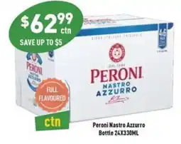 Liquor Legends Peroni Nastro Azzurro Bottle offer