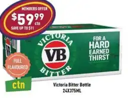 Liquor Legends Victoria bitter bottle offer