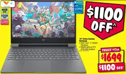 JB Hi-Fi 15" Victus Gaming Notebook offer