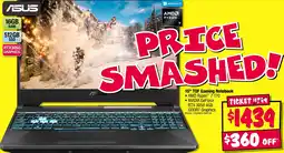 JB Hi-Fi 15" TUF Gaming Notebook offer