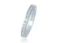 Bevilles Jewellery 18ct White Gold 0.50ct Diamond &#039;Circle of Love&#039; Eternity Ring offer