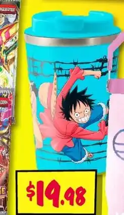 JB Hi-Fi One Piece Group Insulated Metal Travel Drinking Mug Blue offer