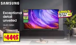 JB Hi-Fi Samsung oled s85h 77" offer
