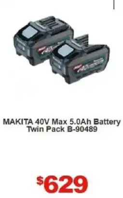 Total Tools MAKITA 40V Max 5.0Ah Battery Twin Pack B-90489 offer