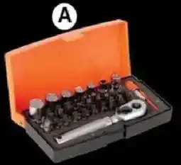 Total Tools 39 Piece 1/4" Drive Socket with Metric Bits Set offer