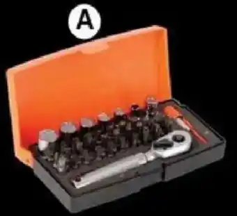 39 Piece 1/4" Drive Socket with Metric Bits Set