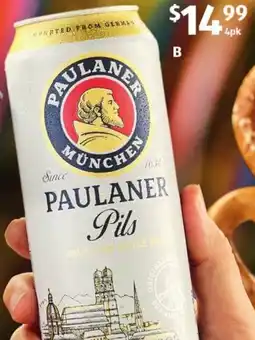 ALDI Paulaner Pilsner offer