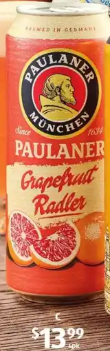 ALDI Paulaner Grapefruit Radler offer