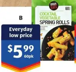 ALDI Cocktail vegetable spring rolls offer