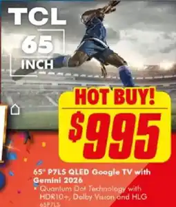 The Good Guys 65" P7LS QLED Google TV with Gemini 2026 offer