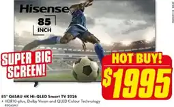 The Good Guys 85* Q65AU 4K Hi-QLED Smart TV 2026 offer