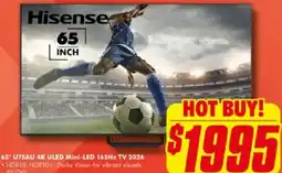 The Good Guys 65" U7SAU 4K ULED Mini-LED 165Hz TV 2026 offer