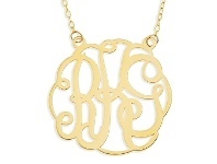Bevilles Jewellery Personalised 9ct Yellow Gold Initials Necklace offer