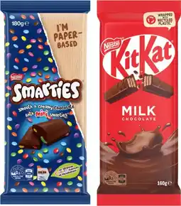 IGA Nestlé Chocolate Block 118‑180g Selected Varieties offer