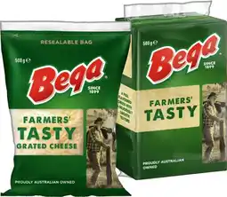 IGA Bega Grated Cheese or Cheese Block 500g Selected Varieties offer