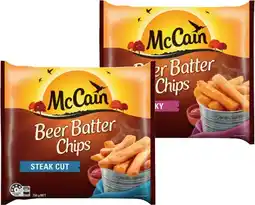 IGA McCain Beer Batter Chips or Wedges 750g Selected Varieties offer