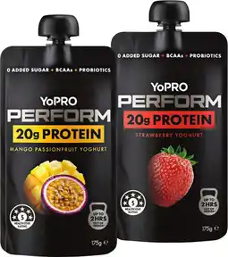 IGA Danone YoPro Perform Protein Yoghurt Selected Varieties offer